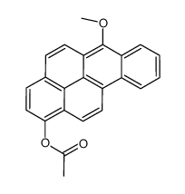 (6-methoxybenzo[a]pyren-1-yl) acetate结构式