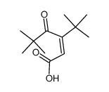 3-tert-butyl-5,5-dimethyl-4-oxo-hex-2c-enoic acid结构式