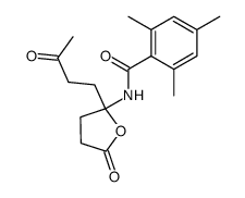 γ-(Mesitoylamino)-γ-(3-oxobutyl)butyrolacton Structure