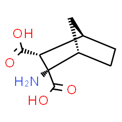 Bicyclo[2.2.1]heptane-2,3-dicarboxylic acid, 2-amino-, [1S-(endo,endo)]- (9CI) structure