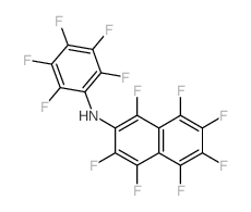 2-Naphthalenamine,1,3,4,5,6,7,8-heptafluoro-N-(2,3,4,5,6-pentafluorophenyl)-结构式