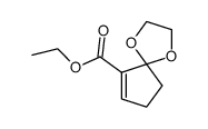 6-carbethoxy-1,4-dioxaspiro[4.4]non-6-ene Structure