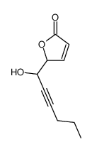 5-(1-hydroxyhex-2-yn-1-yl)furan-2(5H)-one结构式