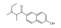 2-[ethyl(methyl)amino]-1-(6-hydroxynaphthalen-2-yl)propan-1-one结构式