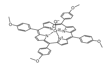 chlorochromium(III) meso-tetrakis(4-methoxyphenyl)porphyrinate结构式