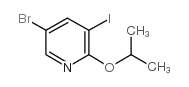 5-溴-3-碘-2-异丙氧基吡啶结构式