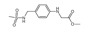 [4-(Methanesulfonylamino-methyl)-phenylamino]-acetic acid methyl ester结构式