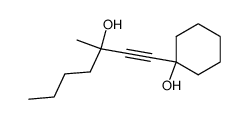 1-(1-hydroxy-cyclohexyl)-3-methyl-hept-1-yn-3-ol Structure