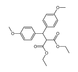 (4,4'-dimethoxy-benzhydryl)-malonic acid diethyl ester结构式