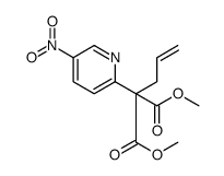 Propanedioic acid, 2-(5-nitro-2-pyridinyl)-2-(2-propen-1-yl)-, 1,3-dimethyl ester Structure