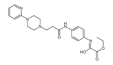 1-Piperazinepropanamide, N-(4-((ethoxyoxoacetyl)amino)phenyl)-4-(2-pyr idinyl)- structure