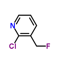 2-Chloro-3-(fluoromethyl)pyridine Structure