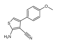 2-amino-4-(4-methoxyphenyl)thiophene-3-carbonitrile结构式