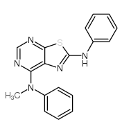 N7-METHYL-N2,N7-DIPHENYLTHIAZOLO[5,4-D]PYRIMIDINE-2,7-DIAMINE Structure