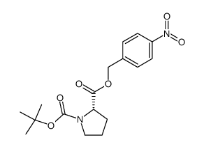 4-nitrobenzyl L-1-tert-butoxycarbonylprolinate Structure