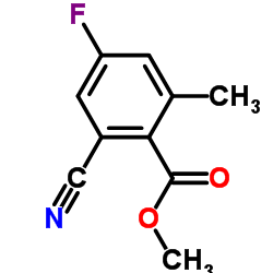 2-Cyano-4-fluoro-6-methyl-benzoic acid methyl ester picture