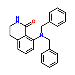 8-(Dibenzylamino)-3,4-dihydro-1(2H)-isoquinolinone结构式