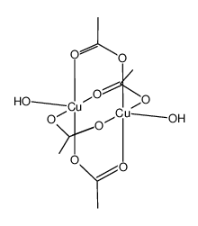 [Cu2(syn,syn-η1:η1:μ-MeCOO)4(H2O)2] Structure