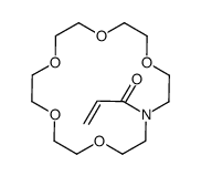 1-(1,4,7,10,13-pentaoxa-16-azacyclooctadec-16-yl)prop-2-en-1-one结构式