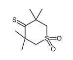 3,3,5,5-tetramethyl-1,1-dioxothiane-4-thione结构式