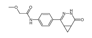 2-[p-(methoxyacetylamino)-phenyl]-3,4-diazabicyclo[4.1.0]hept-2-en-5-one Structure