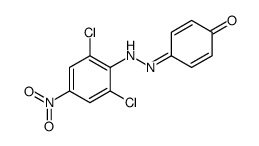 4-[(2,6-dichloro-4-nitrophenyl)hydrazinylidene]cyclohexa-2,5-dien-1-one结构式