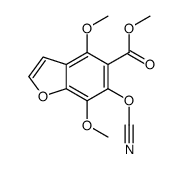 methyl 6-cyanato-4,7-dimethoxy-1-benzofuran-5-carboxylate结构式