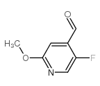 5-fluoro-4-formyl-2-methoxypyridine structure