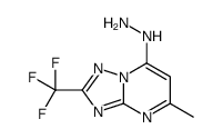 7-Hydrazinyl-5-methyl-2-(trifluoromethyl)[1,2,4]triazolo[1,5-a]pyrimidine Structure