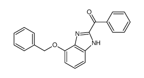 phenyl-(4-phenylmethoxy-1H-benzimidazol-2-yl)methanone结构式