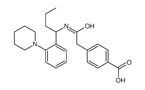 4-[2-oxo-2-[1-(2-piperidin-1-ylphenyl)butylamino]ethyl]benzoic acid结构式