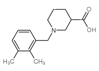 1-(2,3-dimethylbenzyl)piperidine-3-carboxylic acid结构式