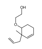 2-(2-methyl-2-prop-2-enylcyclohex-3-en-1-yl)oxyethanol Structure