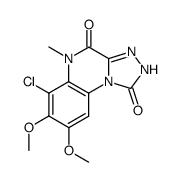 6-Chloro-7,8-dimethoxy-5-methyl-2H,5H-[1,2,4]triazolo[4,3-a]quinoxaline-1,4-dione Structure