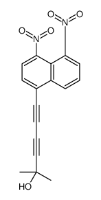 6-(4,5-dinitronaphthalen-1-yl)-2-methylhexa-3,5-diyn-2-ol Structure