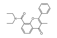 3-methylflavone-8-carboxylic acid N,N-diethylamide结构式