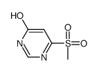 6-(Methylsulfonyl)-4(1H)-pyrimidinone结构式