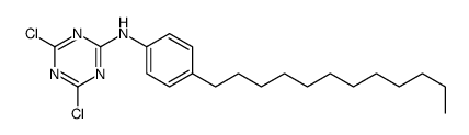 4,6-dichloro-N-(4-dodecylphenyl)-1,3,5-triazin-2-amine Structure