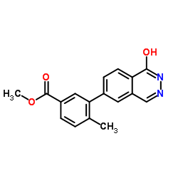 Methyl 4-methyl-3-(1-oxo-1,2-dihydro-6-phthalazinyl)benzoate Structure