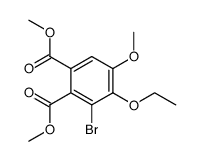 4-ethoxy-3-bromo-5-methoxy-phthalic acid dimethyl ester Structure