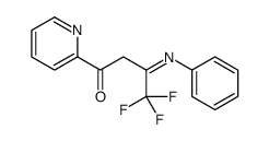 4,4,4-trifluoro-3-phenylimino-1-pyridin-2-ylbutan-1-one Structure