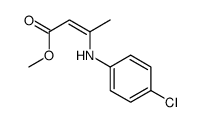 methyl 3-(4-chloroanilino)but-2-enoate结构式