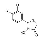 2-(3,4-dichlorophenyl)-3-hydroxy-1,3-thiazolidin-4-one Structure