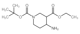 1-tert-Butyl 3-ethyl 4-aminopiperidine-1,3-dicarboxylate structure