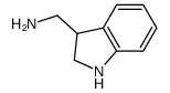 3-(氨甲基)吲哚啉结构式