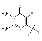 2,3-diamino-5-bromo-6-(trifluoromethyl)pyrimidin-4-one Structure