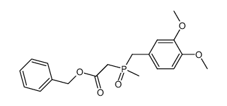 oxyde de (dimethoxy-3,4 benzyl) methylphosphinylacetate de benzyle结构式