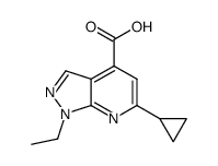 6-cyclopropyl-1-ethyl-1H-pyrazolo[3,4-b]pyridine-4-carboxylic acid图片