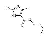 butyl 2-bromo-5-methyl-1H-imidazole-4-carboxylate结构式