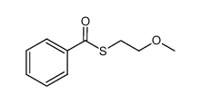 S-(2-methoxy)ethyl benzothioate结构式